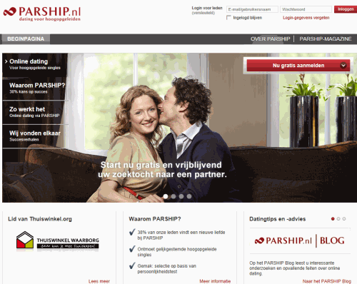 parship oude website