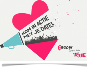 pepper kom in actie met je date